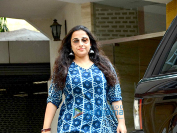 Vidya Balan snapped post dubbing in Bandra