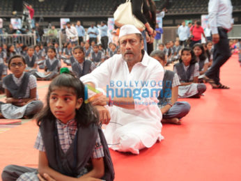 World Yoga Day celebration with around 650 children of those Farmers of Maharashtra who has committed suicide