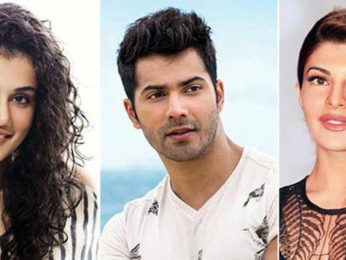 IT’S A WRAP! Taapsee Pannu, Varun Dhawan and Jacqueline Fernandez wrap up the shoot of Tan Tana Tan song from Judwaa 2 IT’S A WRAP! Taapsee Pannu, Varun Dhawan and Jacqueline Fernandez wrap up the shoot of Tan Tana Tan song from Judwaa 2