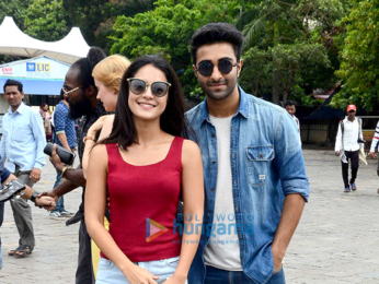 Aadar Jain & Anya Singh launch 'I Am India' song from 'Qaidi Band' at Gateway of India