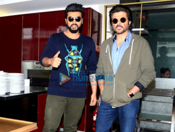 Anil Kapoor and Arjun Kapoor at 'Mubarakan' promotions