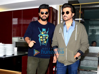 Anil Kapoor and Arjun Kapoor at 'Mubarakan' promotions