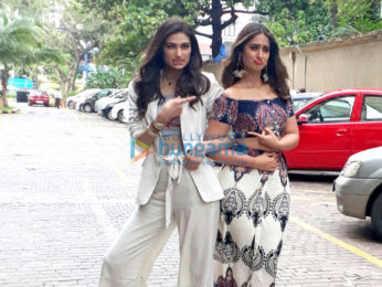 Arjun Kapoor, Ileana and Athiya Shetty snapped promoting their film Mubarakan
