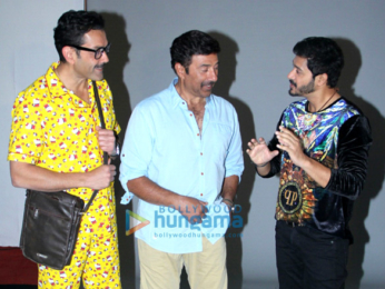 Bobby Deol, Sunny Deol and Shreyas Talpade spotted during promotional photoshoot for 'Poster Boys'-