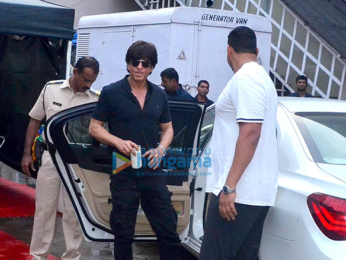 Bollywood superstar Shah Rukh Khan snapped at the promotions of his film Jab Harry Met Sejal