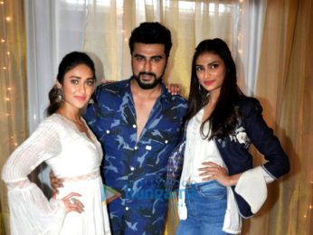 Cast and crew of the film 'Mubarakan' grace the promotions of the film at JW Marriott Juhu