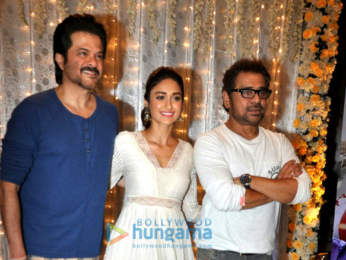 Cast and crew of the film 'Mubarakan' grace the promotions of the film at JW Marriott Juhu