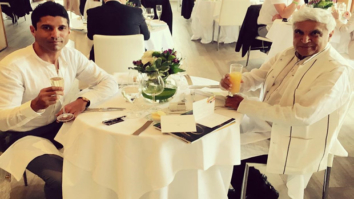 Check out: Farhan Akhtar and Javed Akhtar watch the Wimbledon finals together in London