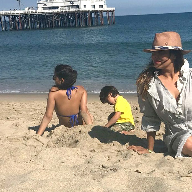 Check out Gauri Khan sunbathes on Malibu beach with kids Suhana Khan and AbRam Khan