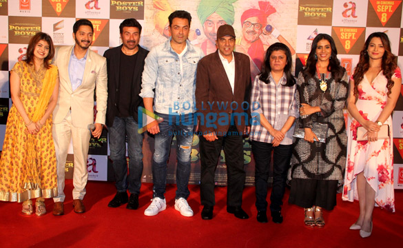 Dharmendra, Sunny Deol, Bobby Deol and Shreyas Talpade launch the trailer of ‘Poster Boys’ Dharmendra, Sunny Deol, Bobby Deol and Shreyas Talpade launch the trailer of ‘Poster Boys’