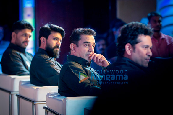 Kamal Haasan graces the launch of Sachin Tendulkar’s Pro Kabbadi league ...