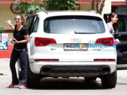The gorgeous beauties Kareena Kapoor Khan and Amrita Arora snapped at the gym