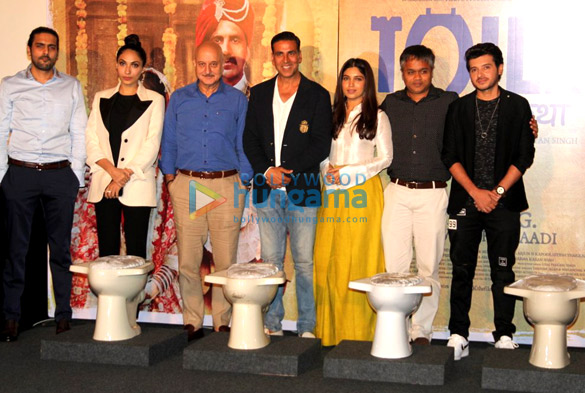 Media meet of ‘Toilet – Ek Prem Katha’ with Akshay Kumar, Anupam Kher & Bhumi Pednekar Media meet of ‘Toilet – Ek Prem Katha’ with Akshay Kumar, Anupam Kher & Bhumi Pednekar