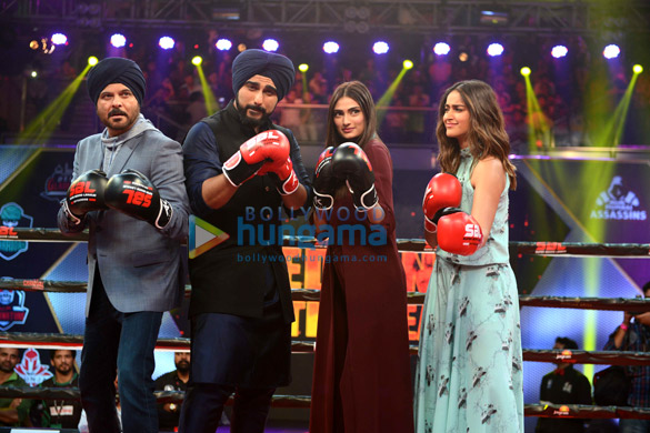 mubarakan team promote their film on super boxing league 2