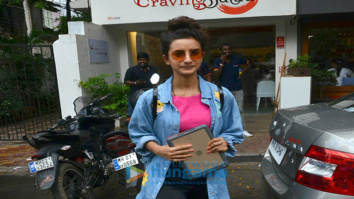Patralekha and Rajkumar Rao snapped at Sequel in Bandra