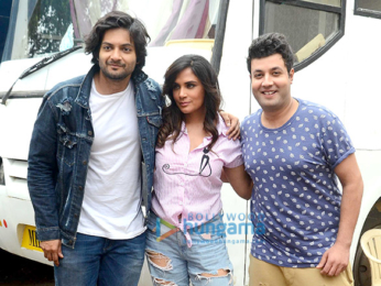 Photo shoot of 'Fukrey 2' with the starcast at Mehboob Studio