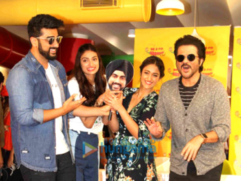 Promotions of the film 'Mubarakan' at Radio Mirchi 98.3 FM's office