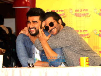 Promotions of the film 'Mubarakan' at Radio Mirchi 98.3 FM's office
