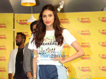 Promotions of the film 'Mubarakan' at Radio Mirchi 98.3 FM's office