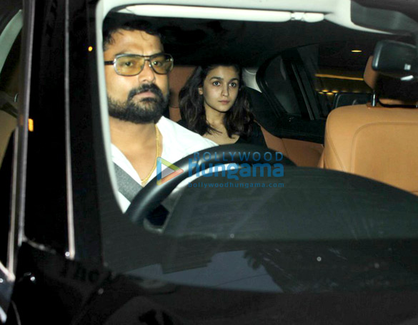 ranbir alia snapped post their visit at karan johar house 4