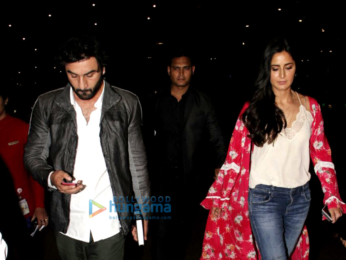 Ranbir Kapoor and Katrina Kaif arrive in Mumbai after promoting their film 'Jagga Jasoos' in Delhi