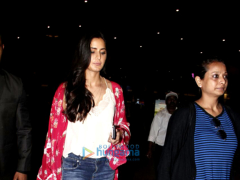 Ranbir Kapoor and Katrina Kaif arrive in Mumbai after promoting their film 'Jagga Jasoos' in Delhi