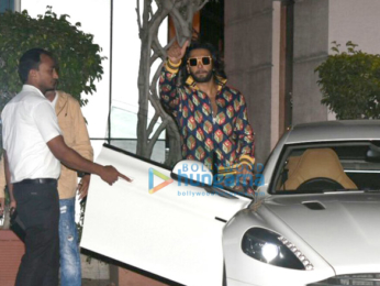 Ranveer Singh and Alia Bhatt arrive from Delhi