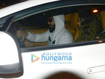 Ranveer Singh and Deepika Padukone snapped on his birthday today in his new Aston Martin car