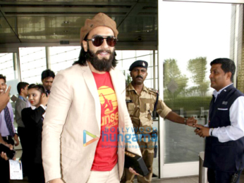 Ranveer Singh and Urvashi Rautela snapped at the airport