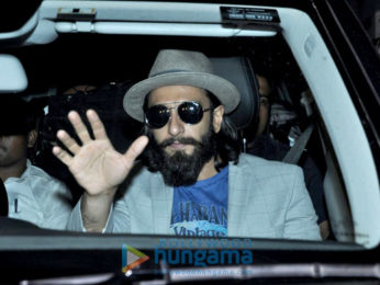 Ranveer Singh and Ileana D'Cruz snapped at Sunny Super sound post dubbing
