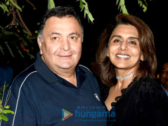 Rishi Kapoor, Neetu Singh and Riddhima Kapoor Sahani snapped post Neetu Singh's birthday celebrations