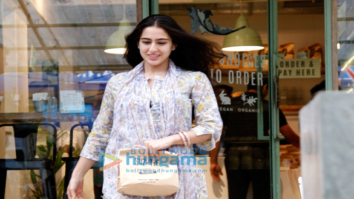 Sara Ali Khan snapped at The Kitchen Garden restaurant in Mumbai