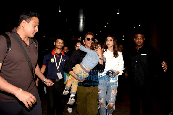 Shah Rukh Khan and Anushka Sharma arrive from Dubai after ‘Jab Harry Met Sejal’ promotion