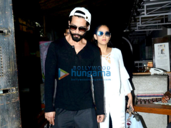 Shahid Kapoor and wife Mira snapped post lunch date at Out of the Blue restaurant in Bandra