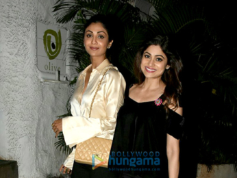 Shilpa Shetty & Shamita Shetty snapped at Olive