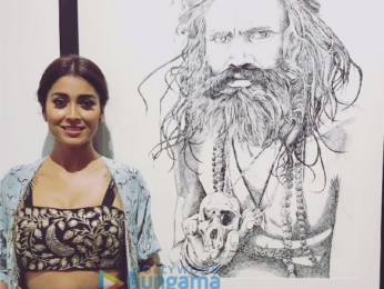 Shriya Saran attends Dr. Bharath Thakur’s Solo Art Exhibition