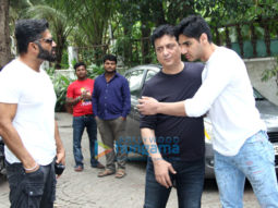 Suniel Shetty spotted with his son Ahan at Sajid Nadiadwala’s residence