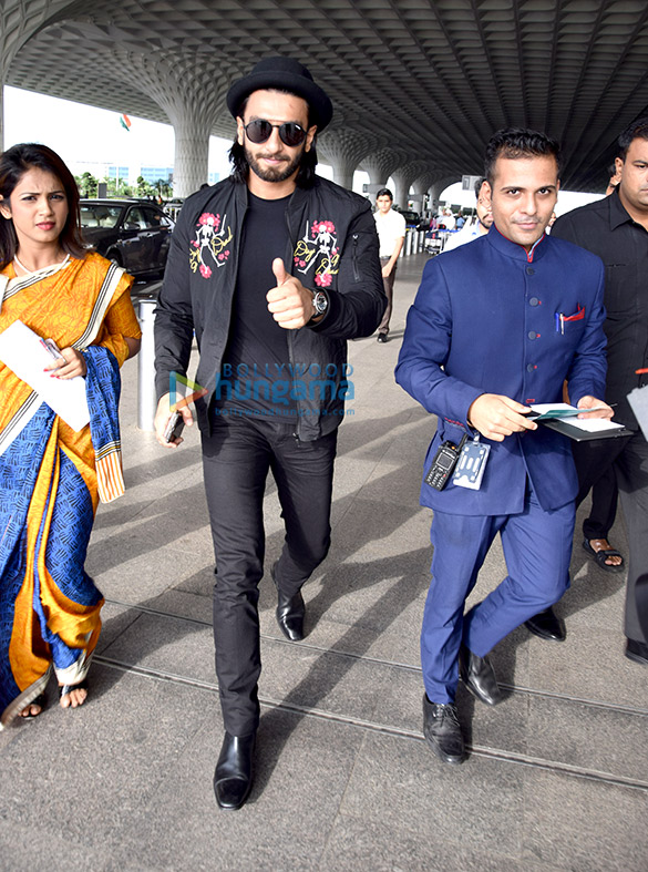 Superstar Ranveer Singh snapped at international airport