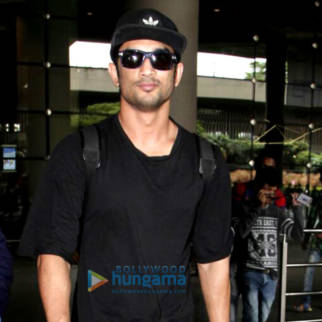 Sushant Singh Rajput and Kangna Ranaut snapped at the airport