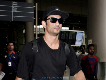 Sushant Singh Rajput and Kangna Ranaut snapped at the airport