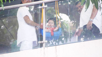 AWESOME: Taimur Ali Khan swinging in his house balcony is the cutest thing you will see on the internet today