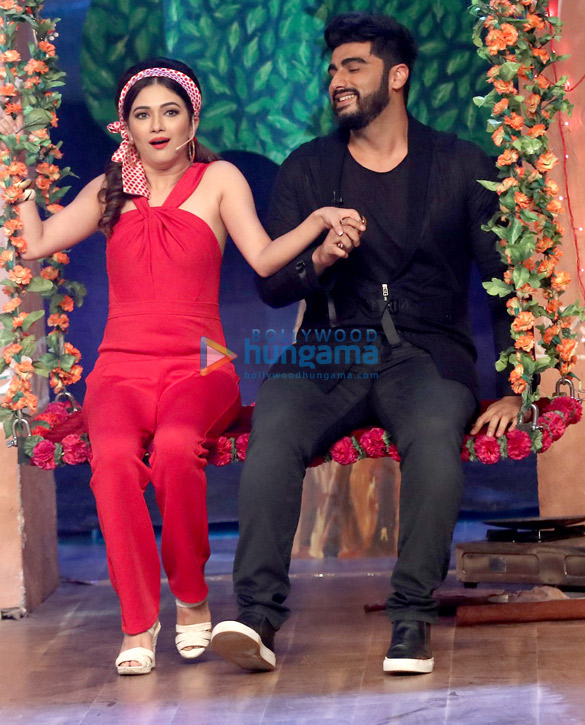 team of mubarakan promotes their film on the drama company 4