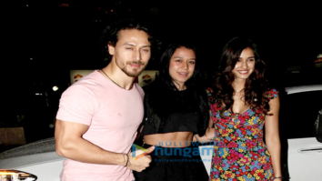 The hunky Tiger Shroff, Disha Patani and Nidhhi Agerwal snapped at the launch of ‘Mane Maniac Salon