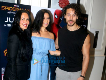 Tiger Shroff and Disha Patani snapped at 'Spider-Man Homecoming' screening