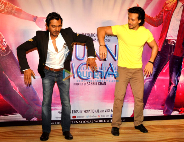 tiger shroff and nawazuddin siddiqui unveil the swag song from their film munna michael 3