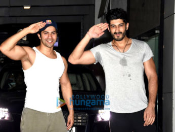 Varun Dhawan and Mohit Marwah snapped post gym in Bandra