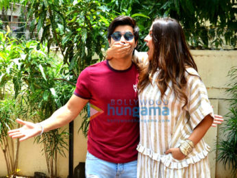 Varun Dhawan snapped on sets of the No Filter Neha show