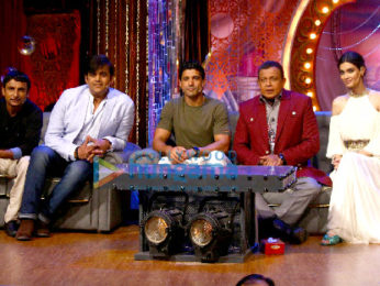 Farhan Akhtar and Diana Penty promote 'Lucknow Central' on Drama Company