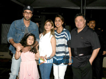 Ranbir Kapoor and family snapped post dinner at Yuatcha Bandra