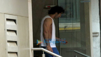 Ranbir Kapoor snapped post rehearsal for his forthcoming movie